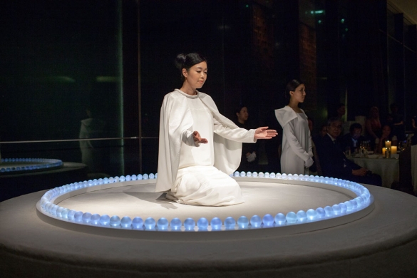 Japanese artist Mariko Mori gives a special performance at the 2013 gala. (Eric Powell/Asia Society)