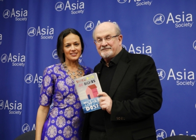 Tishani Doshi and Salman Rushdie