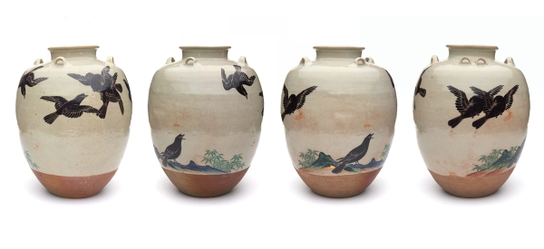 Tea Leaf Jar by Nonomura Ninsei