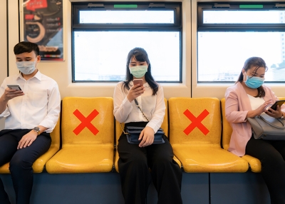 Bangkok MRT social distancing - Shutterstock header